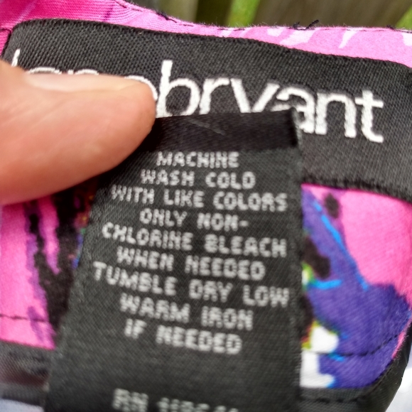 Lane Bryant Floral Multi Color & Black Skirt SZ 18 - Picture 7 of 7